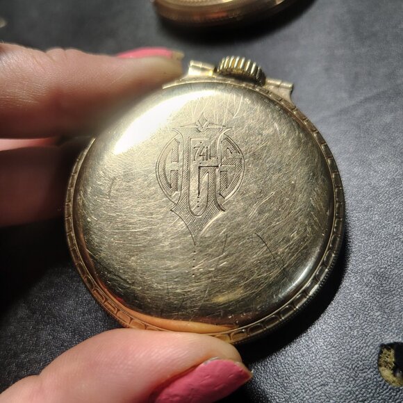 1941 BW Raymond 10 k gold filled railroad grade 21 jewels pocket watch - Picture 2 of 6